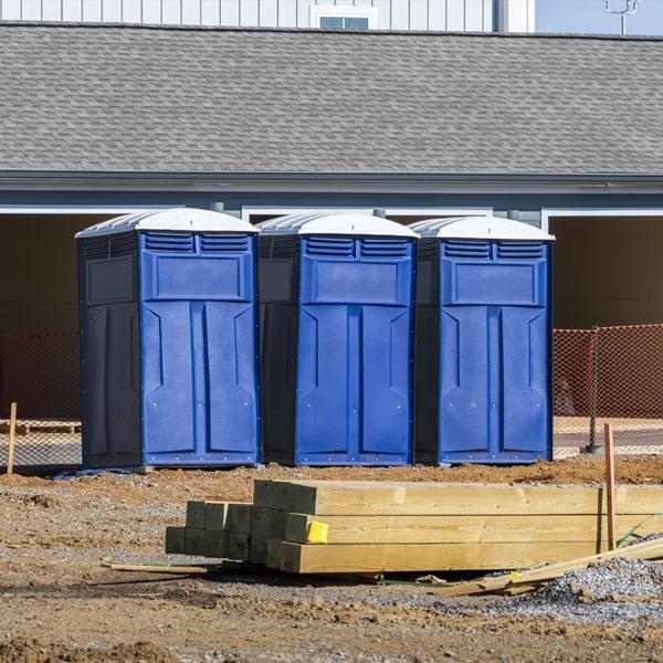 Heavy-duty construction site porta potty in Privateer, South Carolina